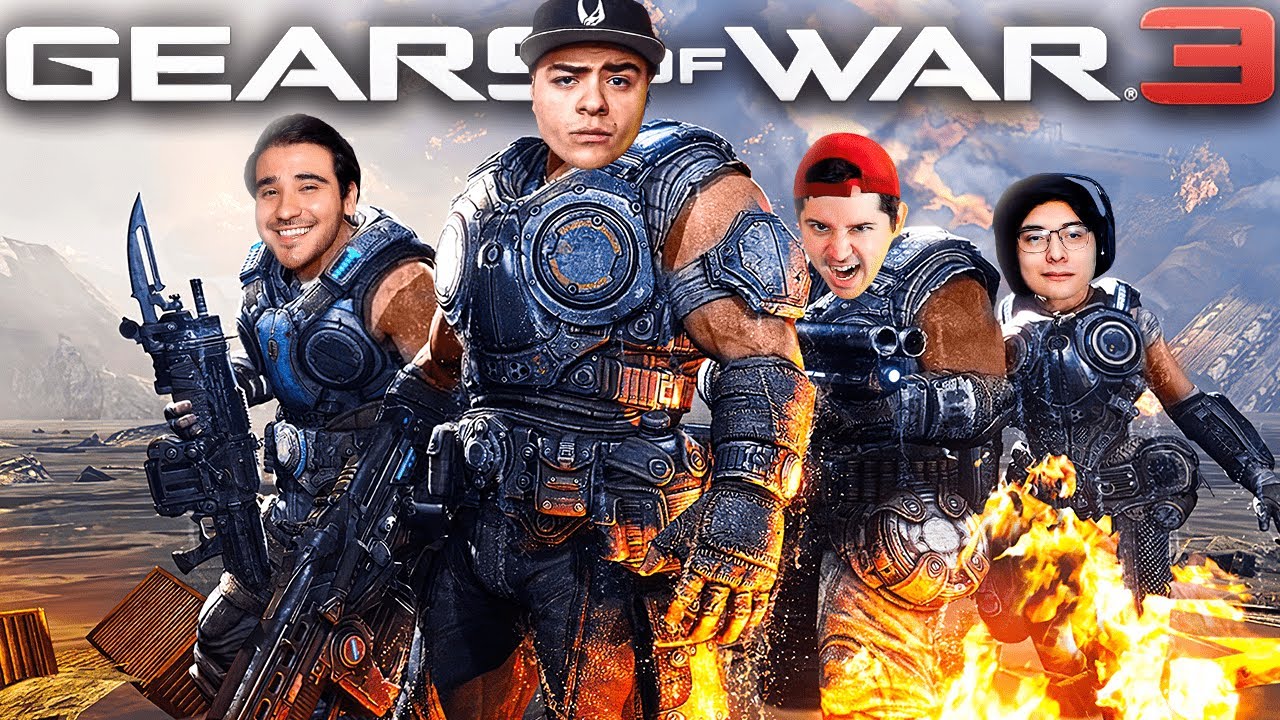 LAS 50 OLEADAS DE HORDA EN LOCURA DE GEARS OF WAR 3 vs WICHO, JOSEFA, KRAUSER, EXTREMEBREAKER & DEUS