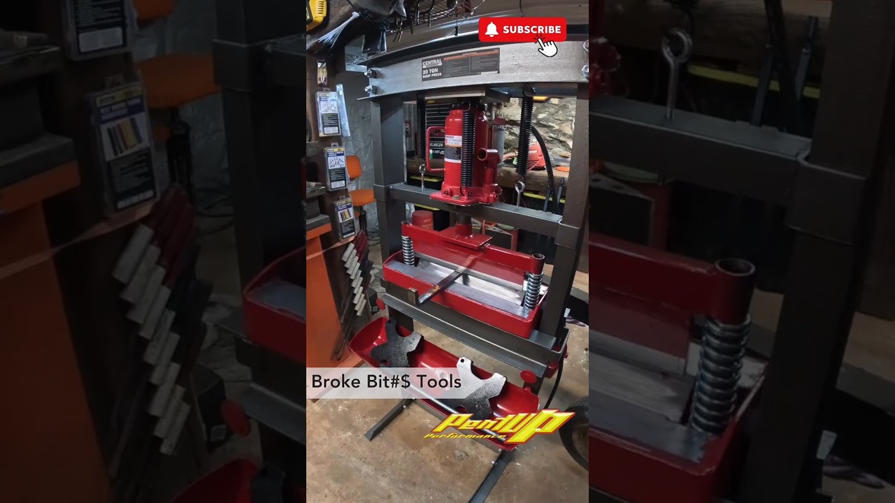 $40 DIY Brake Press For Bending Metal #diy #metal #fabrication