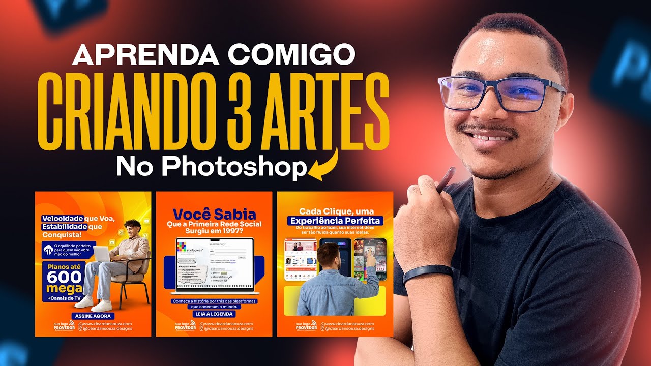 Aprenda como criar artes para redes sociais no Photoshop | Social Media Design