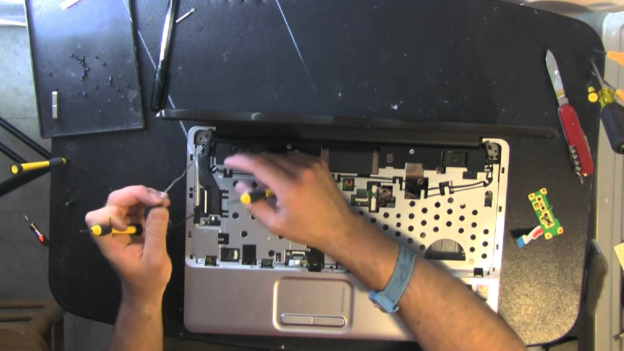 COMPAQ CQ60 laptop take apart video, disassemble, how to open disassembly