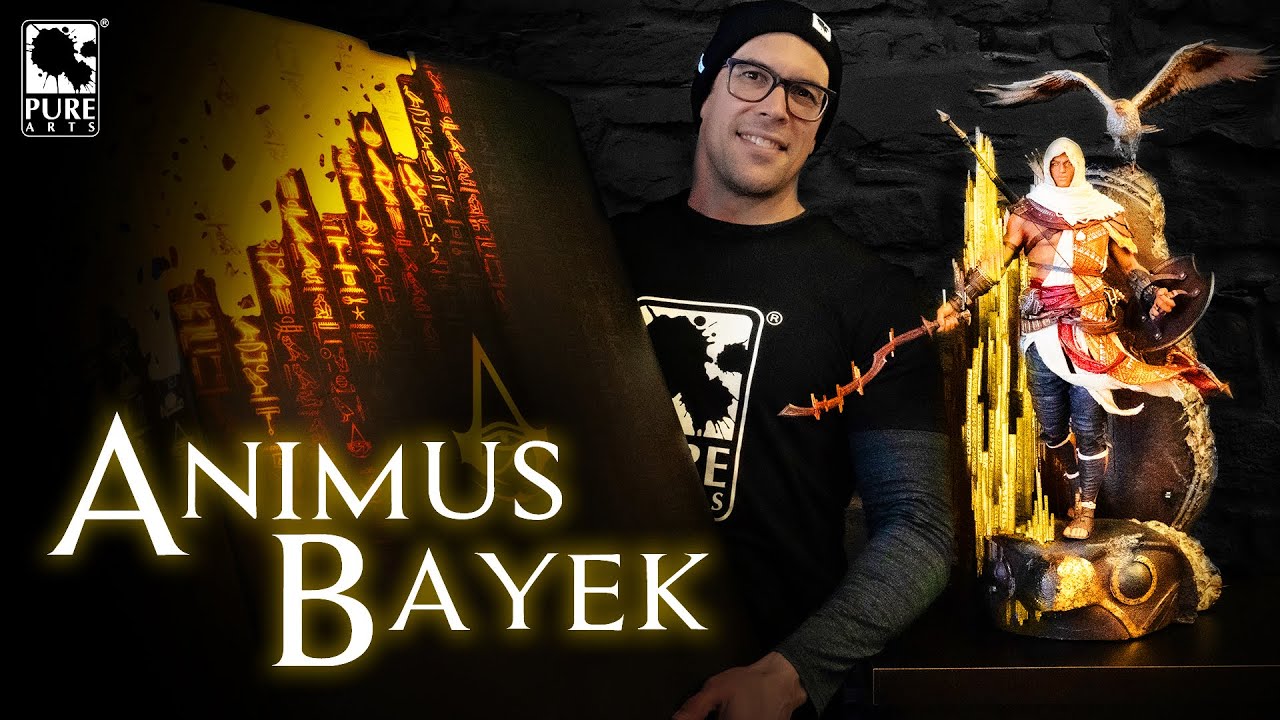 Unboxing & Review of the PureArts Assassin's Creed Animus Bayek 1/4 Scale Statue!