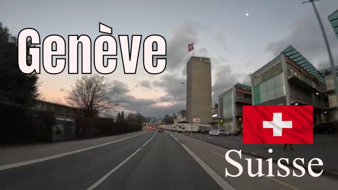 Genève, Suisse 🇨🇭 -Swiss suburbs in the evening