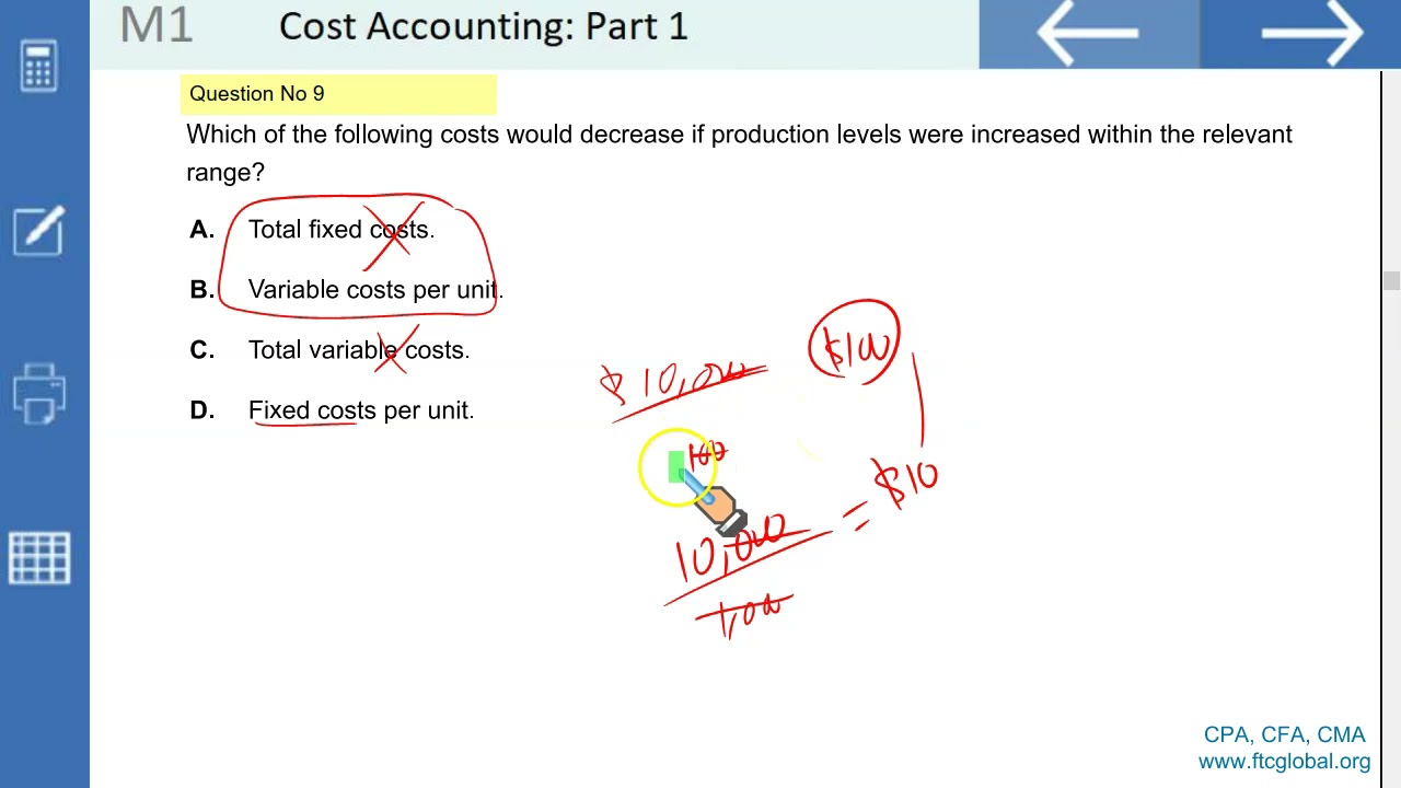 Cost Accounting: Part 1 Questions