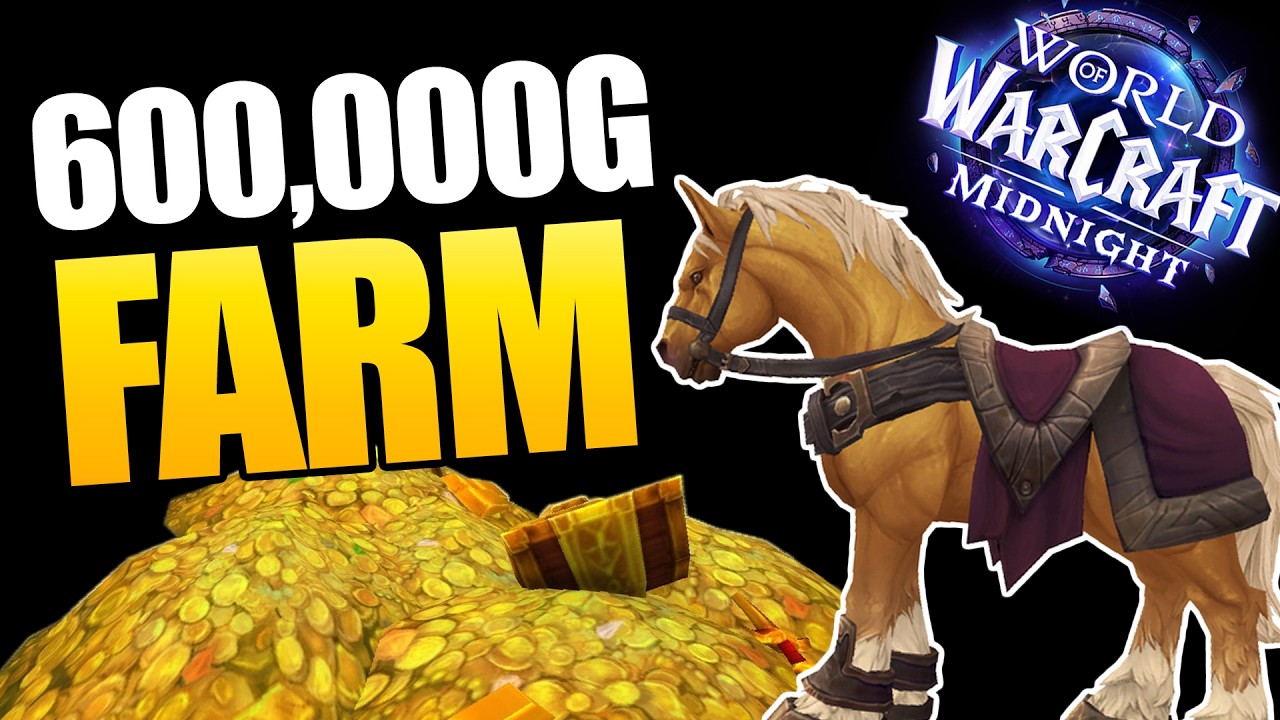 Insane 600K Gold Farm Midnight WoW