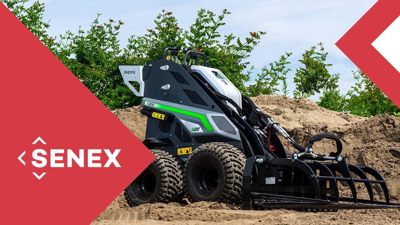SHERPA Z20 mini-loader maakt van tuinaanleg licht werk | Senex