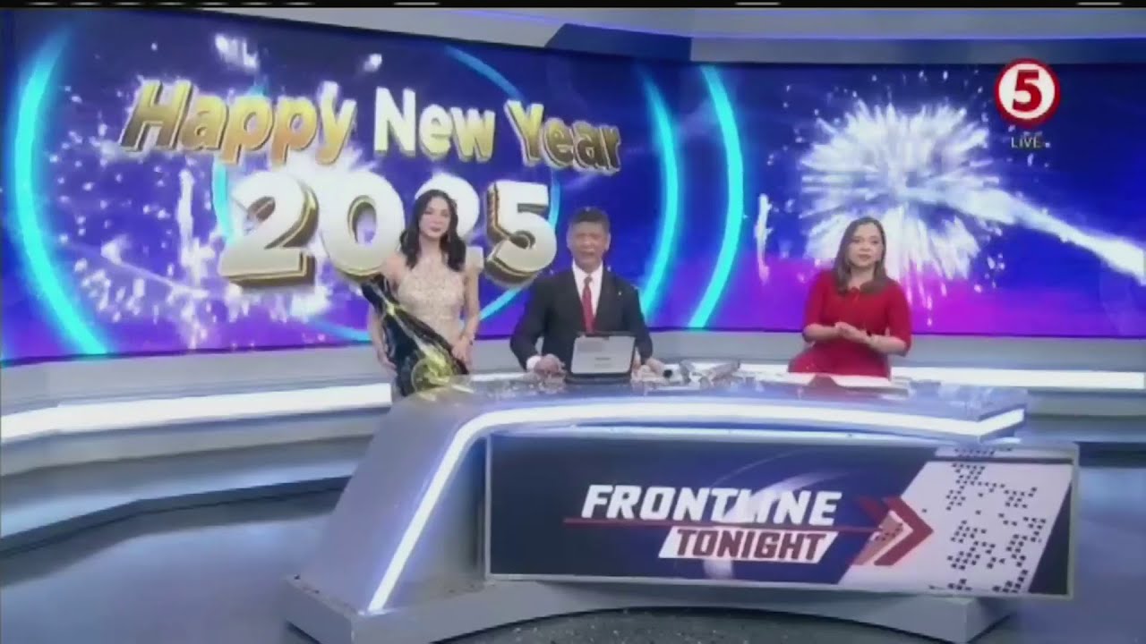 TV5 (Philippines) - New Years countdown and fireworks (December 31-January 1, 2025)