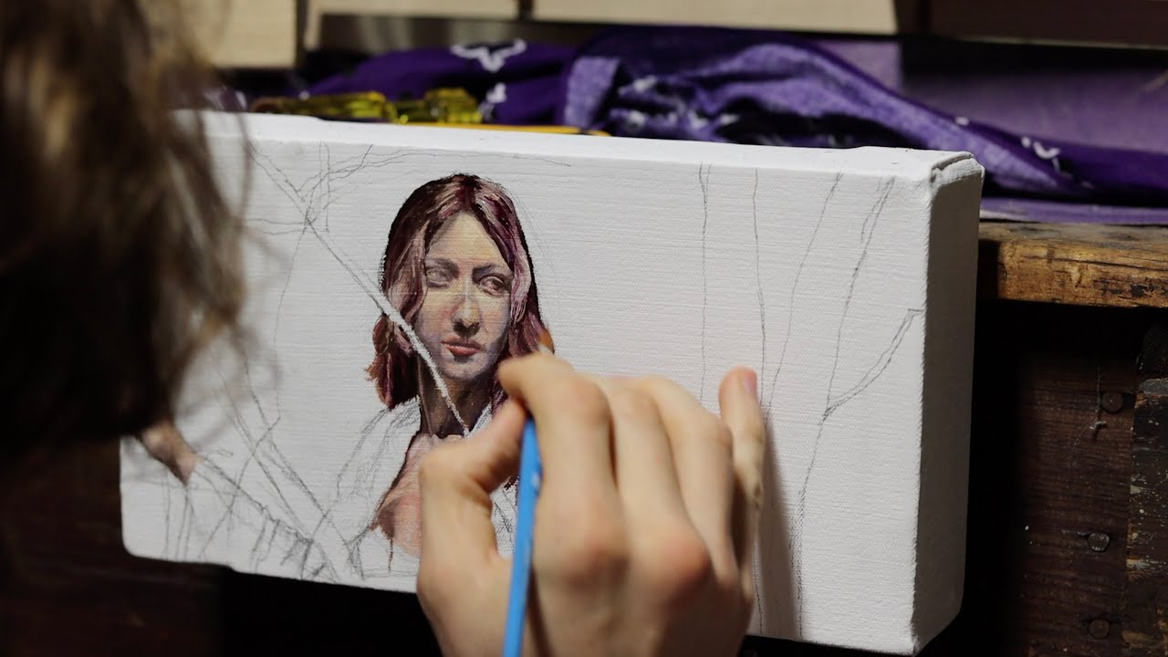 Painting the Hair of a Witch