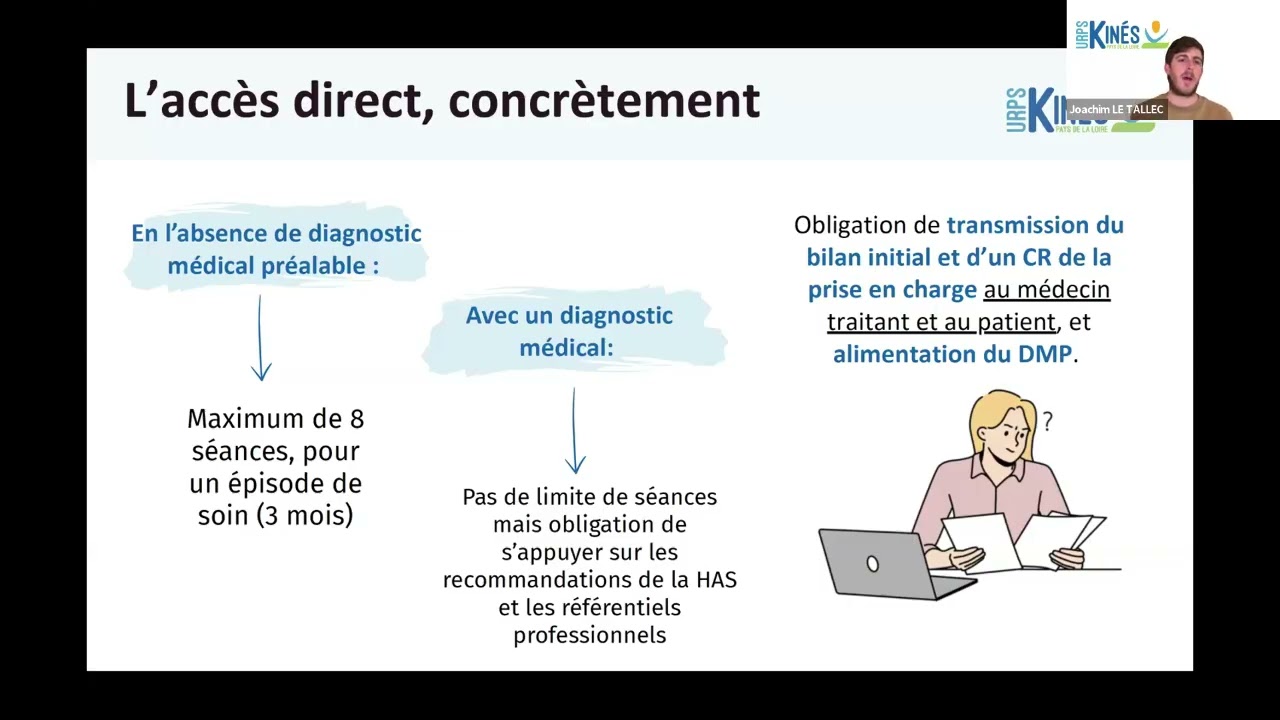 Webinaire accès direct en kinésithérapie