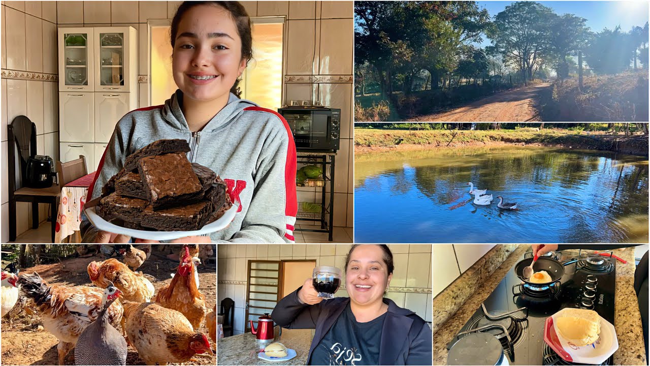 Brownie Perfeito da Milena ￼+Fui no Posto de Saúde aqui da Roça +Mostrando meu Bairro 