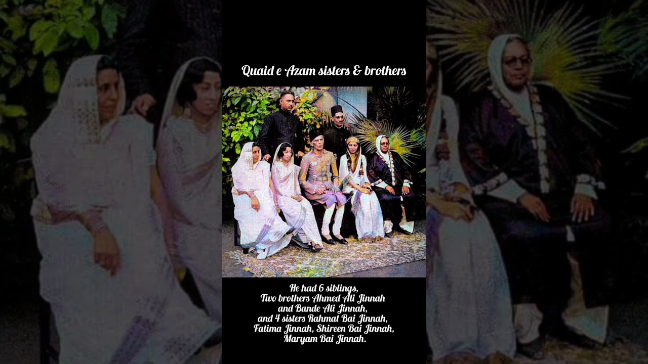 Quaid e Azam Muhammad Ali Jinnah Two Brothers and Four Sisters | Pakistan 🇵🇰 #shorts