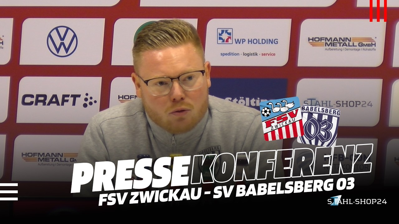 FSV TV | Pressekonferenz | FSV Zwickau - SV Babelsberg 3:2 (1:2) [20. Sptg. 25/26]