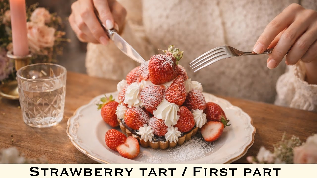 本格イチゴタルト 前編 -パートシュクレ〜クレームダマンド-/Authentic Strawberry Tart, Part 1 - Pate Sucre ~ Creme d'Amande -