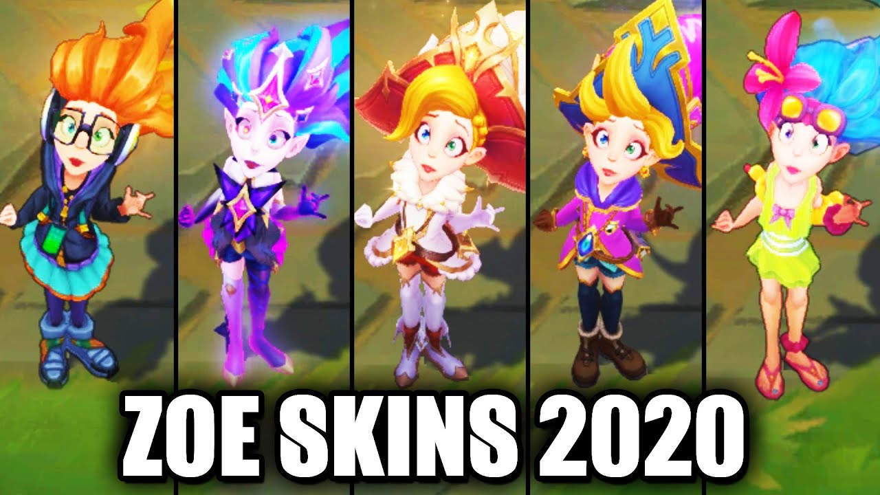 All Zoe Skins Spotlight 2020 (League of Legends)