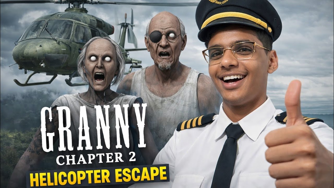 GREATEST HELICOPTER ESCAPE GRANNY CHAPTER 2 | NotRihanPlayz