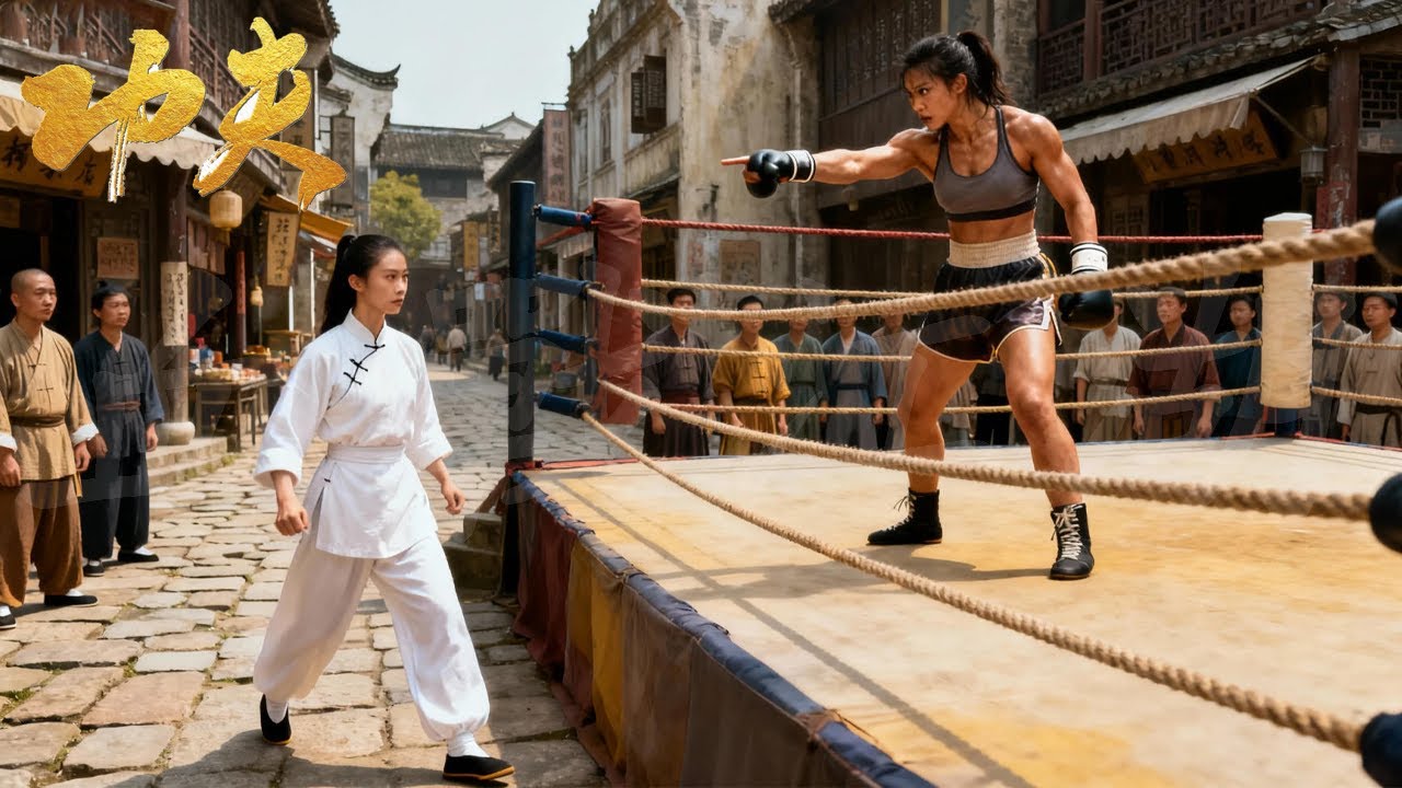英國女拳王挑釁瘦弱女孩，誰料女孩一掌秒殺她！ # Kung Fu # 中國功夫 # 動作片# 精武門