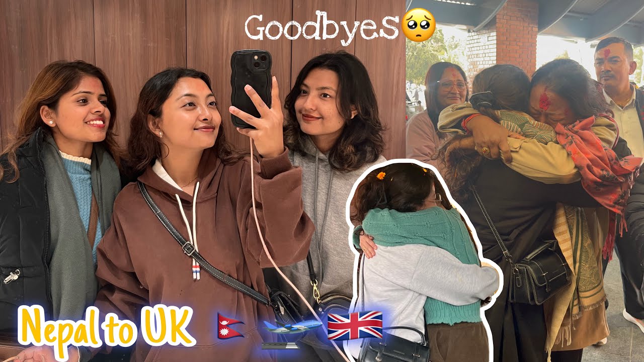 Leaving home | My journey from Nepal to UK🇳🇵🛫🇬🇧 | Starting a new life abroad ..