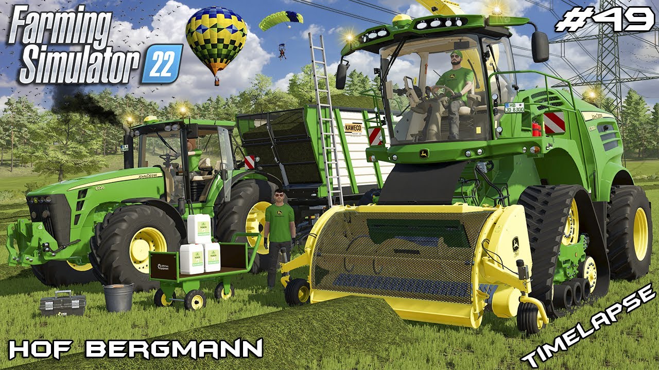SILAGE HARVEST with JOHN DEERE and MRSTHECAMPER | Hof Bergmann | Farming Simulator 22 | Episode 49