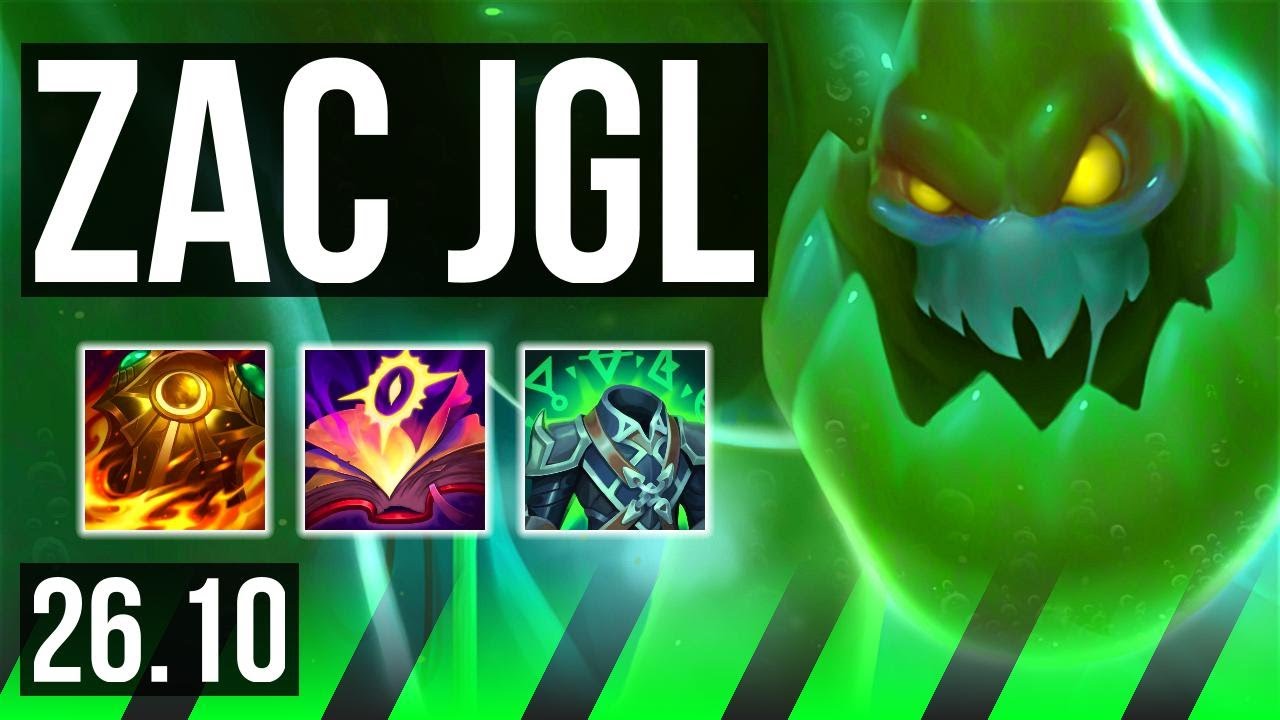 ZAC vs VIEGO (JGL) | Good KDA: 20/1/19, 52K damage | EUW Diamond | 26.10