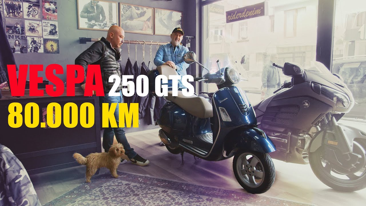 VESPA 250 GTS ile 80.000 KM