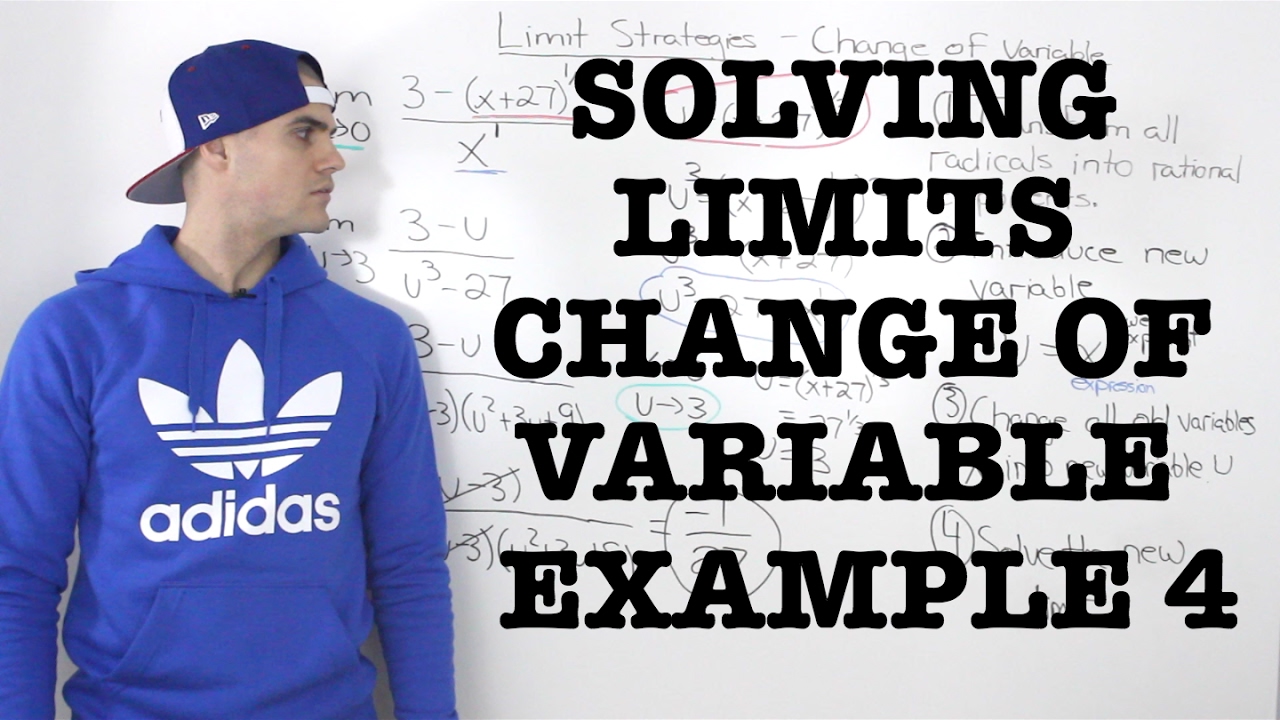 MCV4U (1.5) - Solving Limits with Change of Variable Example 4 - calculus
