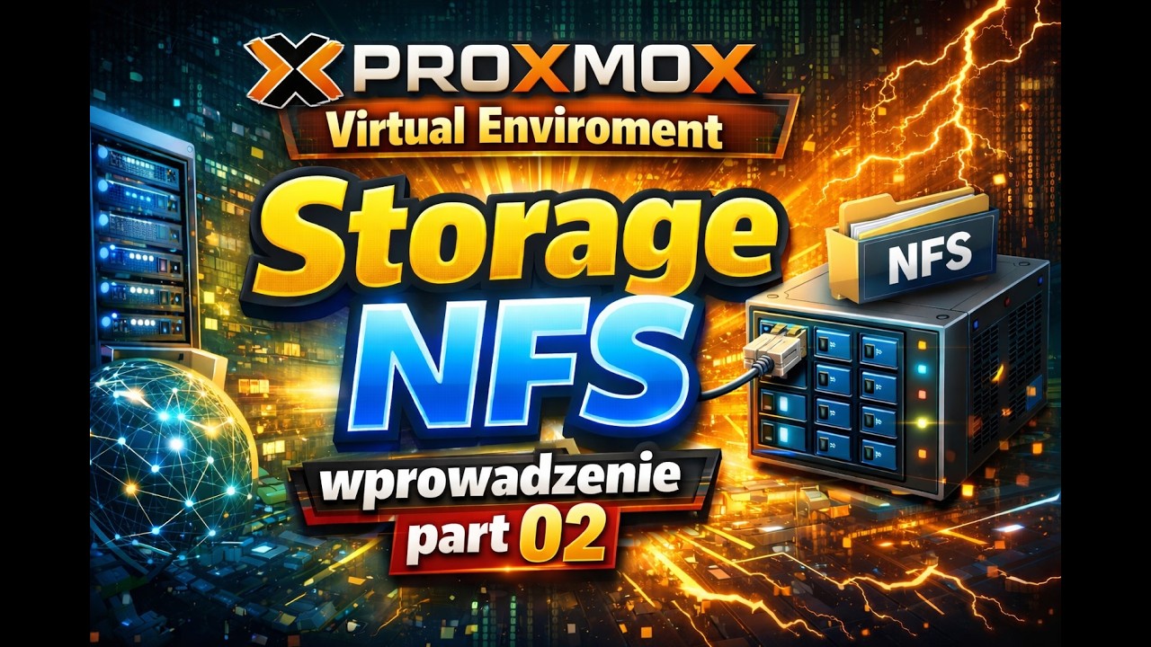 Proxmox M02 02 - Proxmox Virtual Environment Storage NFS wprowadzenie part 02