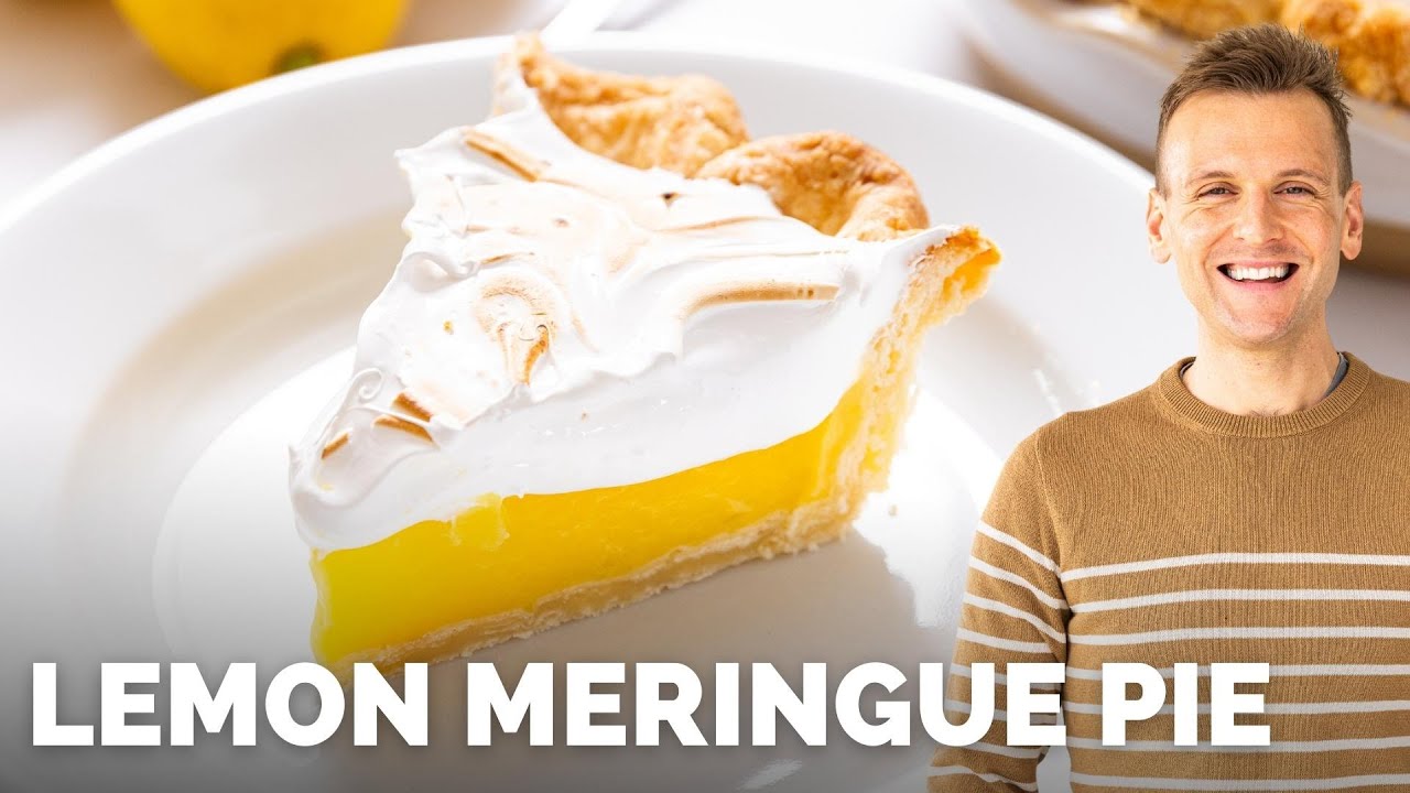 Лимонный пирог с безе