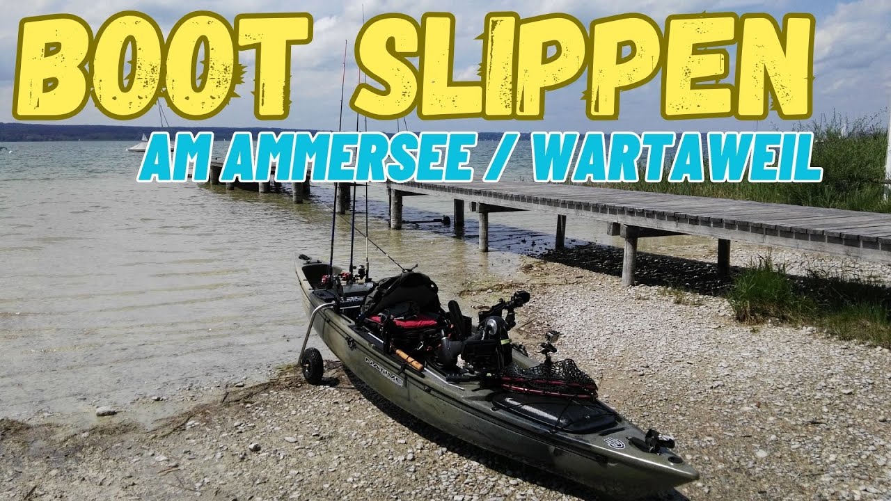 Boot slippen in Wartaweil am Südostufer vom Ammersee (Boot/Kajak) 🛶 💪