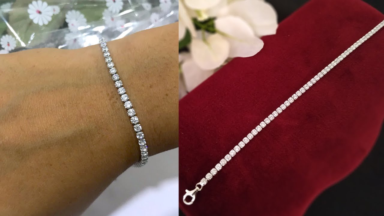 American Diamond Bracelet in Silver Online Jewelry Store