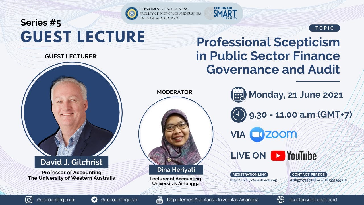 Guest Lecture Series #5: Professional Scepticism in Public Sector Finance ... - David Gilchrist