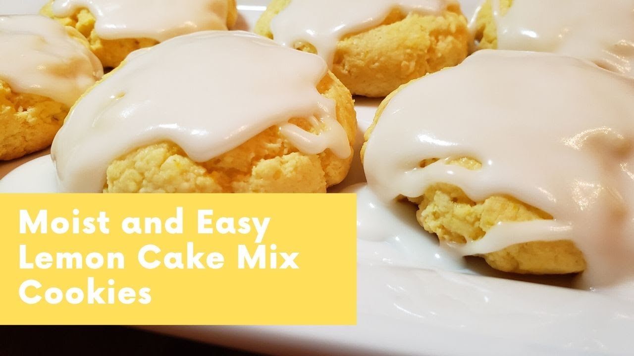 Lemon Cake Mix Cookies