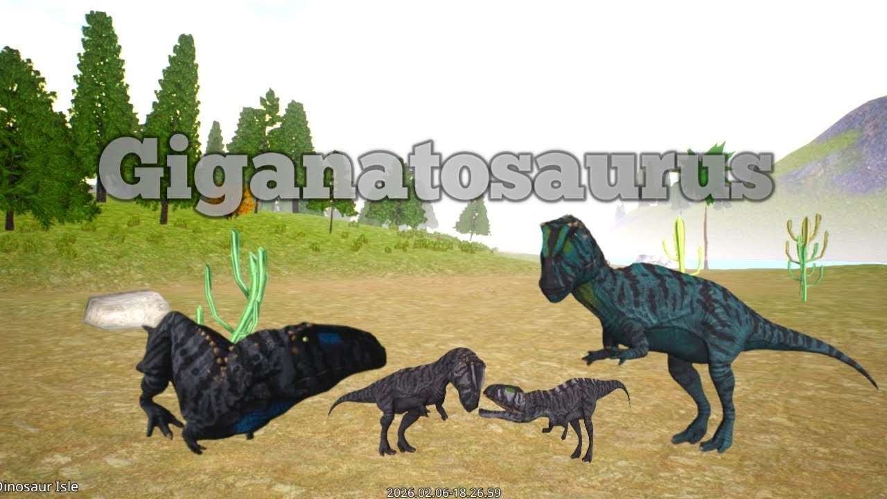 The Giganatosaurus family ✨ | the cursed isle |