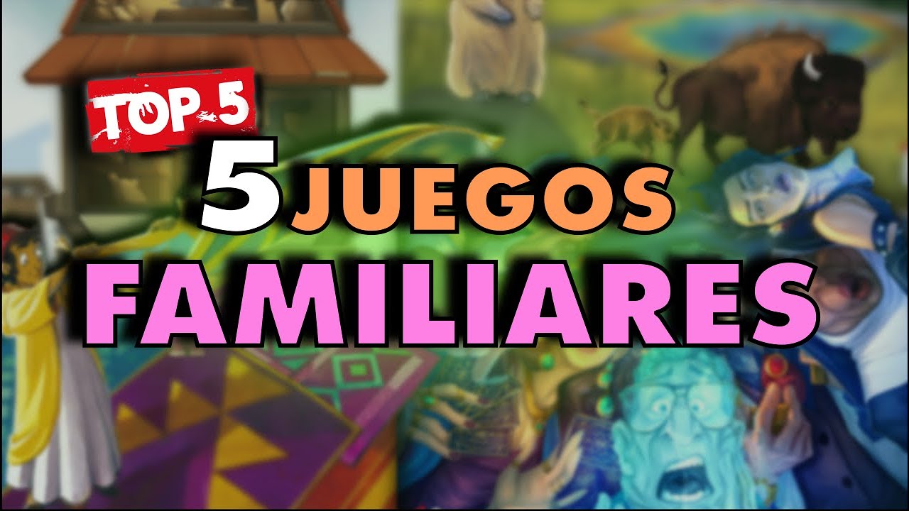 TOP 5 JUEGOS de mesa FAMILIARES
