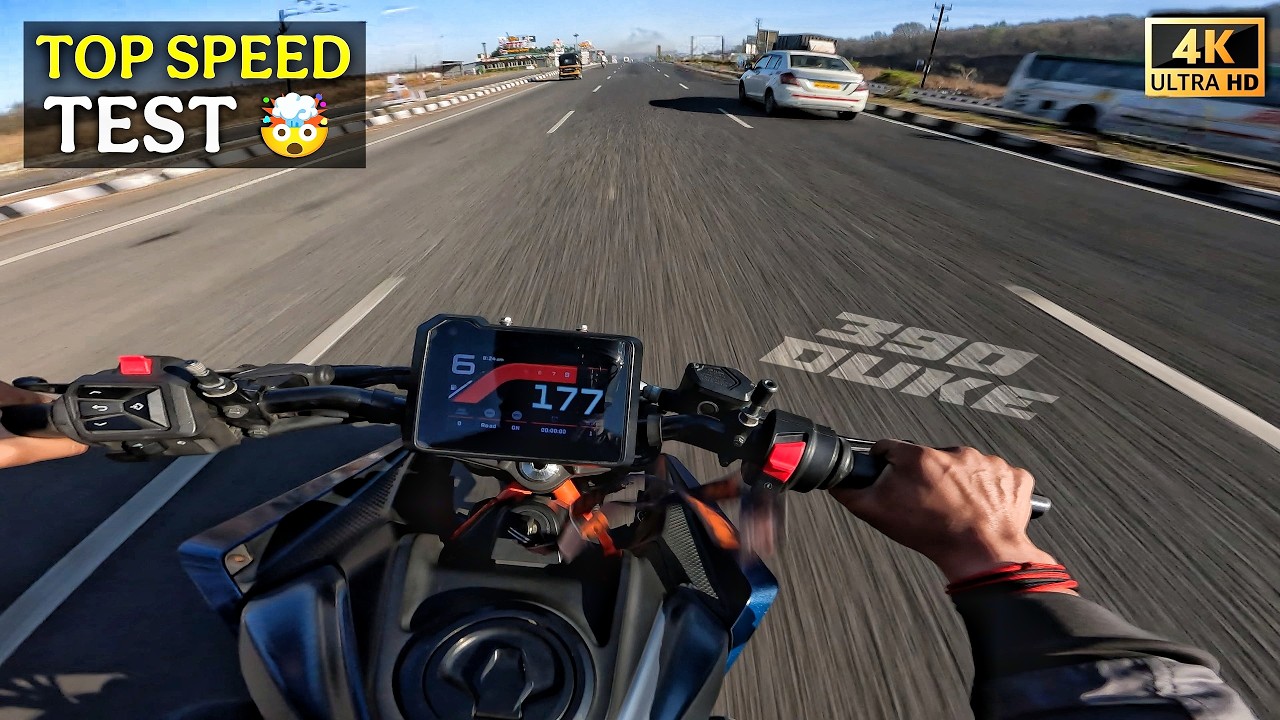 KTM 390 GEN 3 Top Speed Test 🔥 Does It Actually Hit 170+? 🤯 #ktm #motovlog 