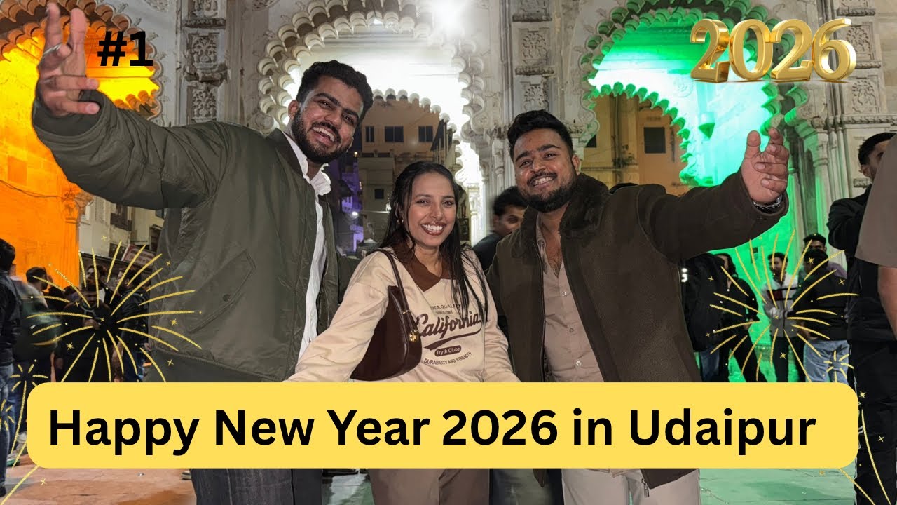 Udaipur - New Years  2026 The Biggest   Tallest Fireworks in Udaipur #2026 #youtube 
