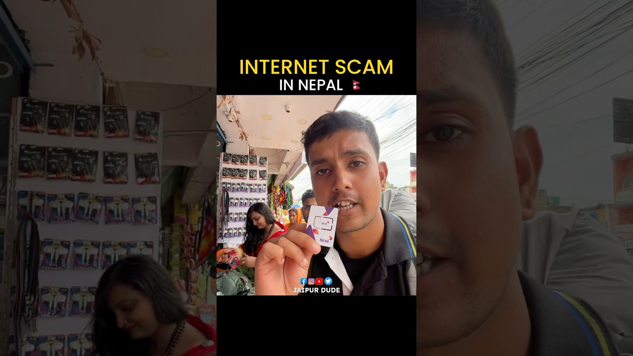 Internet Sim Scam in Nepal🇳🇵 #shorts #nepal #kathmandu #nepaltourism #ncell #indianinnepal