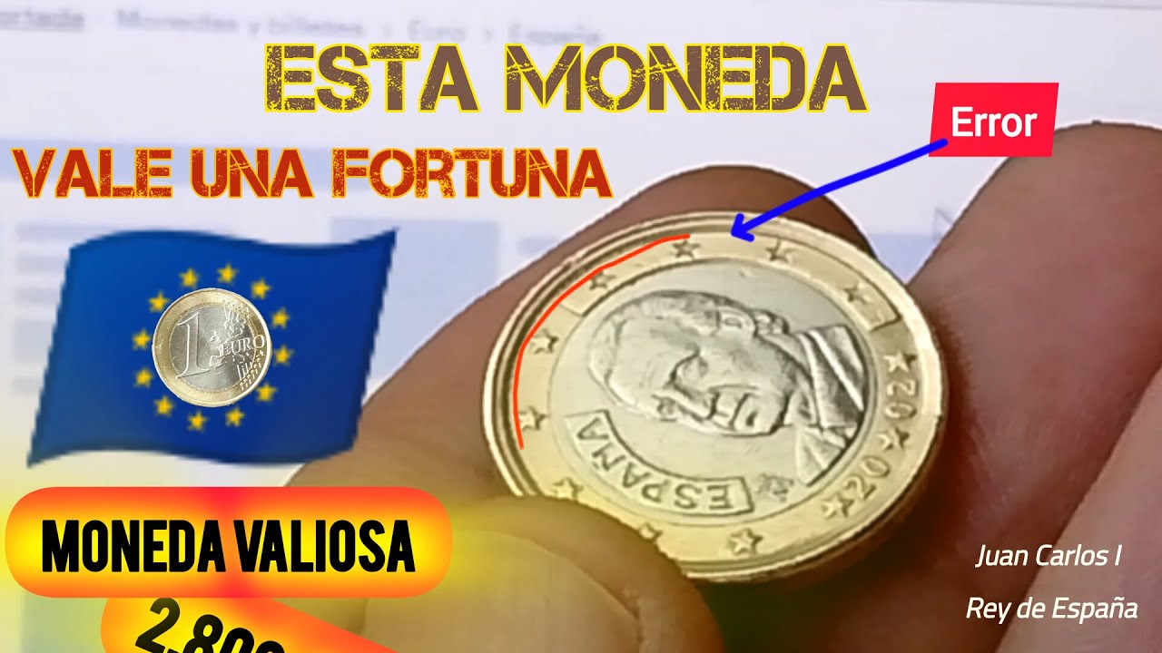 1 Euro España 2002 👉 Error de Acuñación Brillante, Vale 2000€ #ReyJuanCarlosI