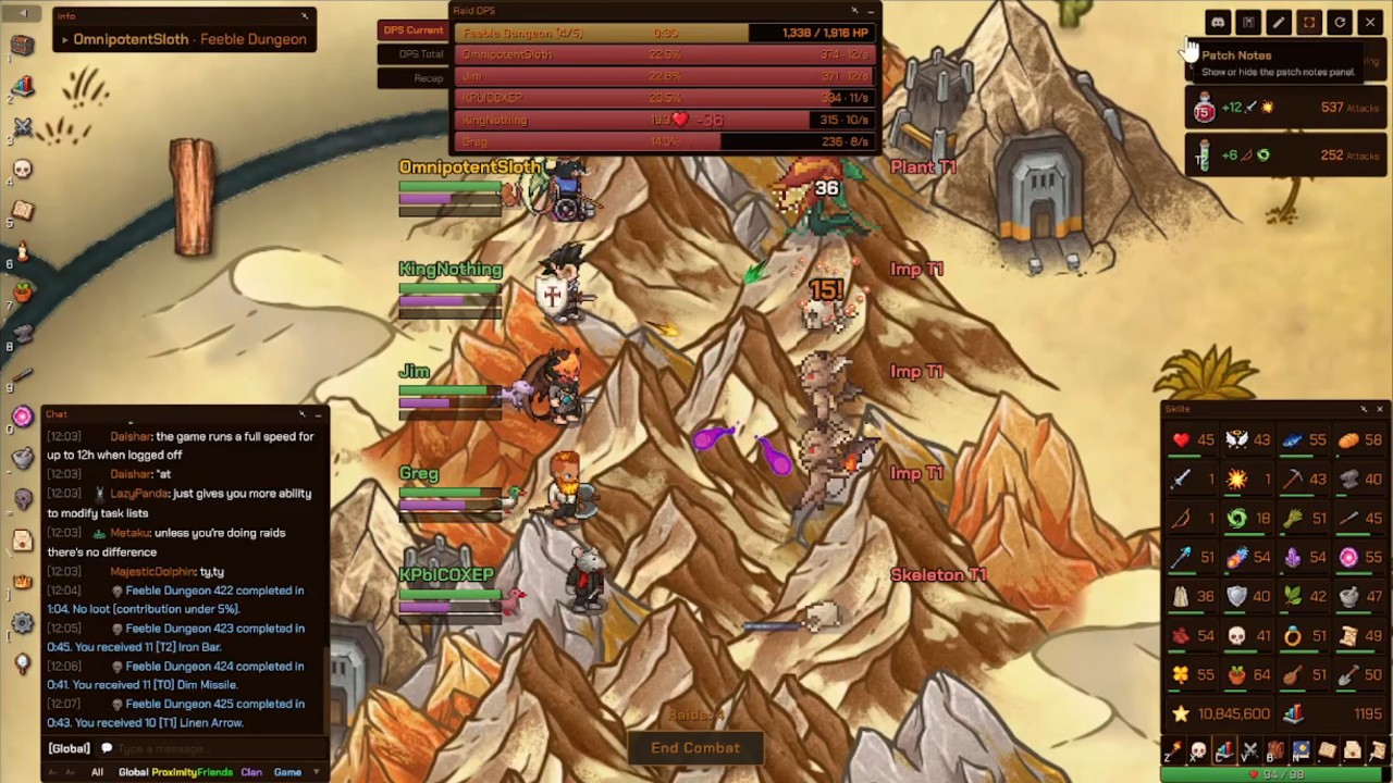 Scapewatch: Idle MMO Tutorial: Raid/Gauntlet Requirements and How to