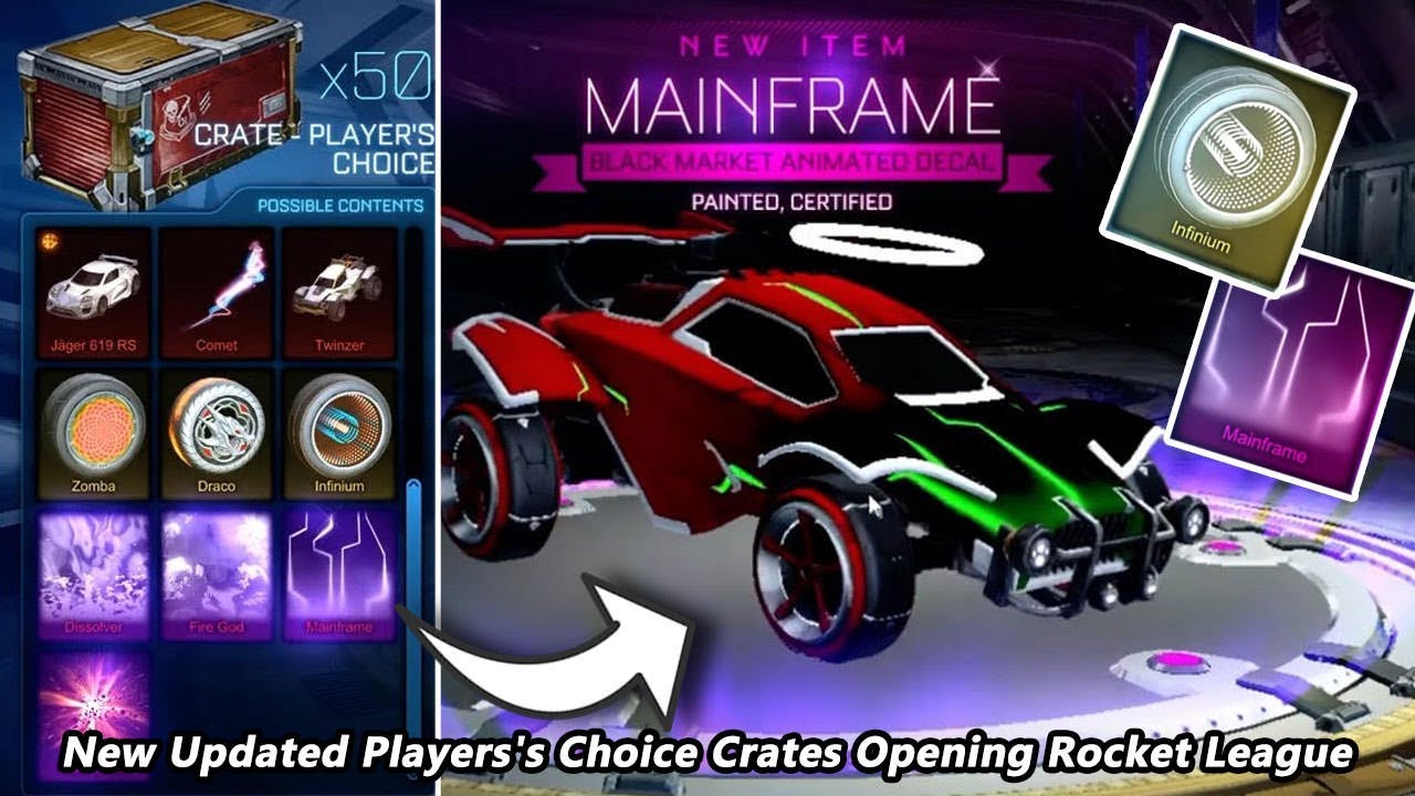 Best New Updated Player&rsquo;s Choice Crates Opening Rocket League