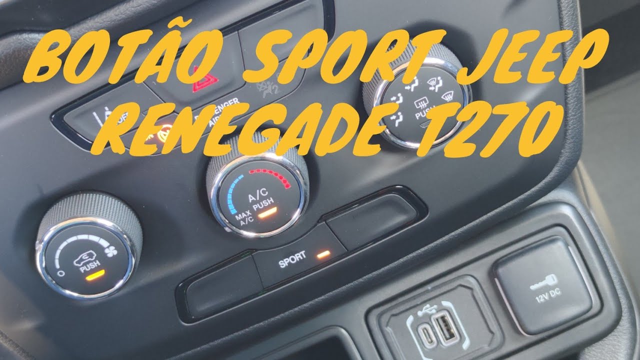 BOTÃO SPORT JEEP RENEGADE T270 2022