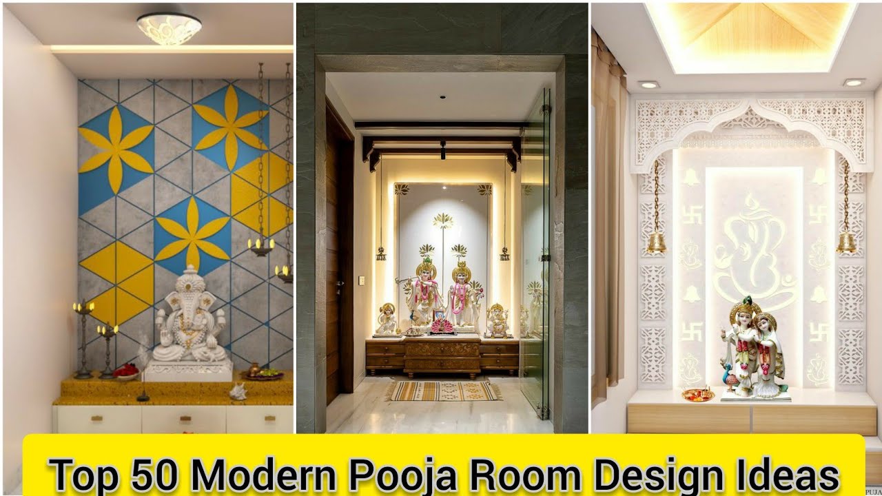 Top 50 Modern Pooja room design ideas | Latest indian pooja room  design #poojaroom #mandirdesign