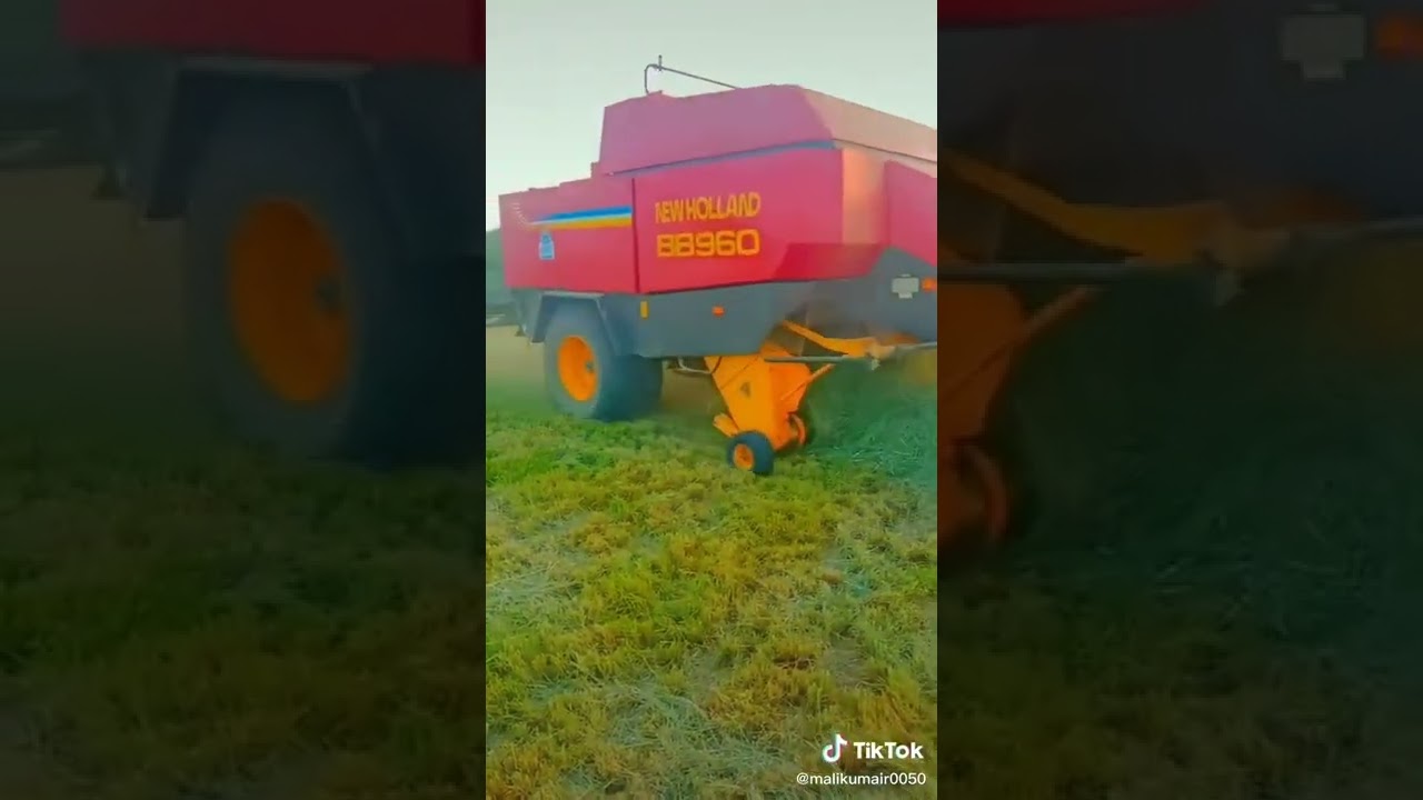 road grass baler