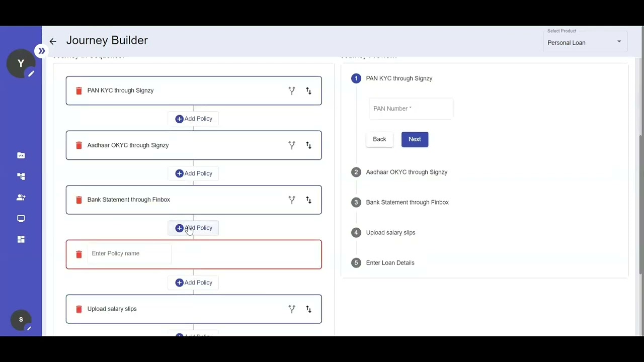 Loan Origination System (conceptual preview) by FinStack