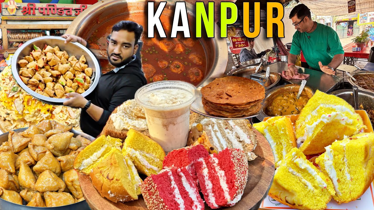 KANPUR Street Food Tour | BEST Street Food of Kanpur | Indian Street Food
