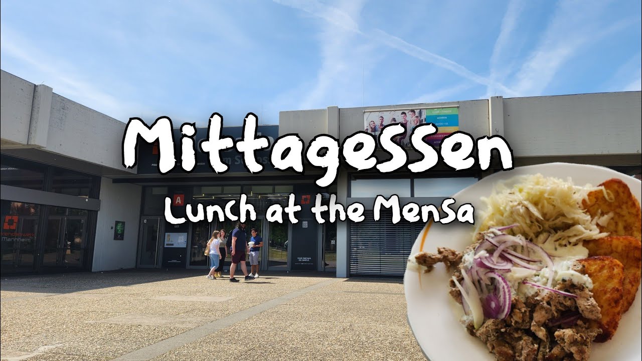 Lunch at the MENSA am Schloss | Exchange Student at Mannheim University 🇩🇪