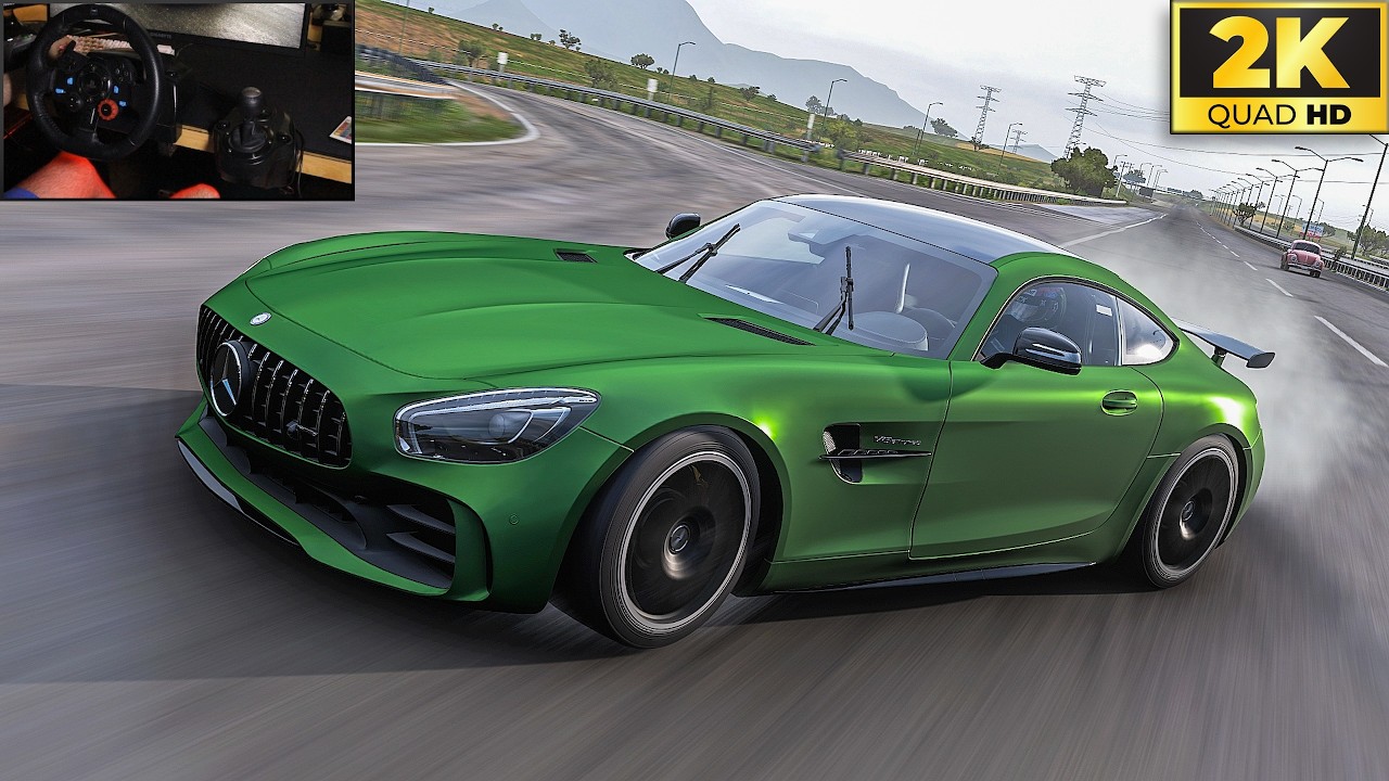 Mercedes Benz AMG GTR 2017 | Forza Horizon 5 | G29 Steering Wheel