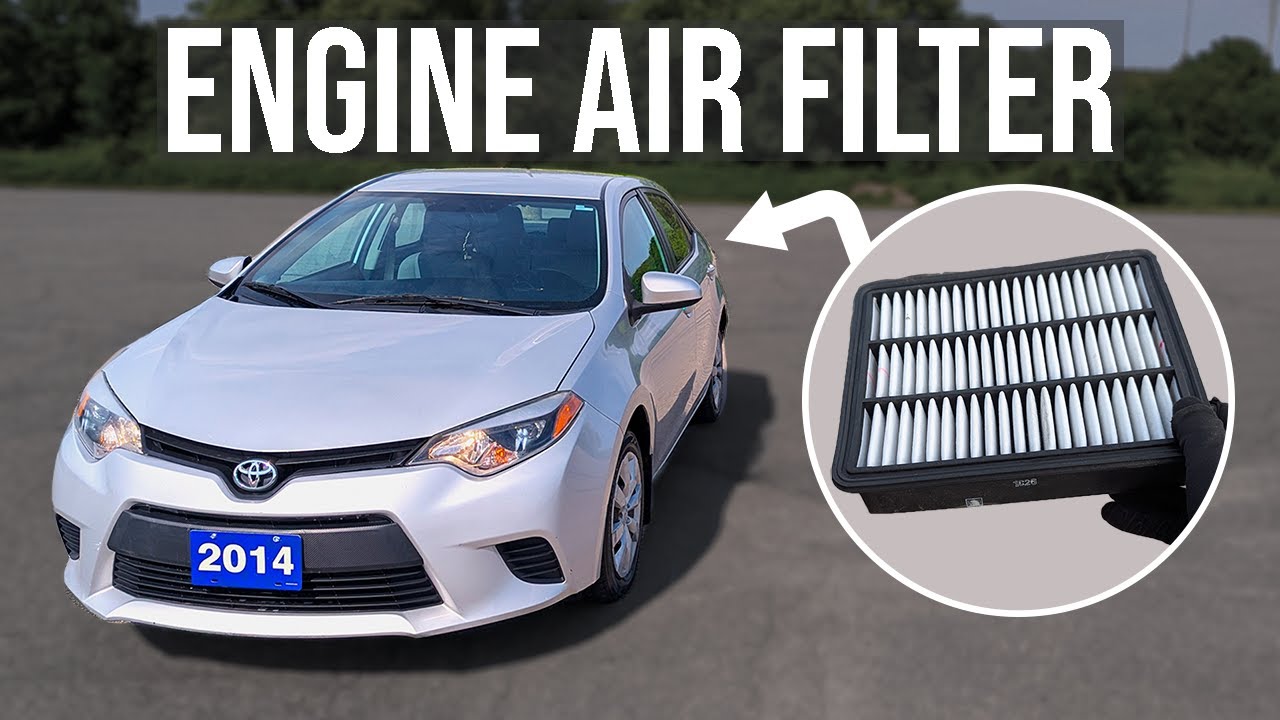 How to Replace Engine Air Filter - Toyota Corolla (2014-2018)