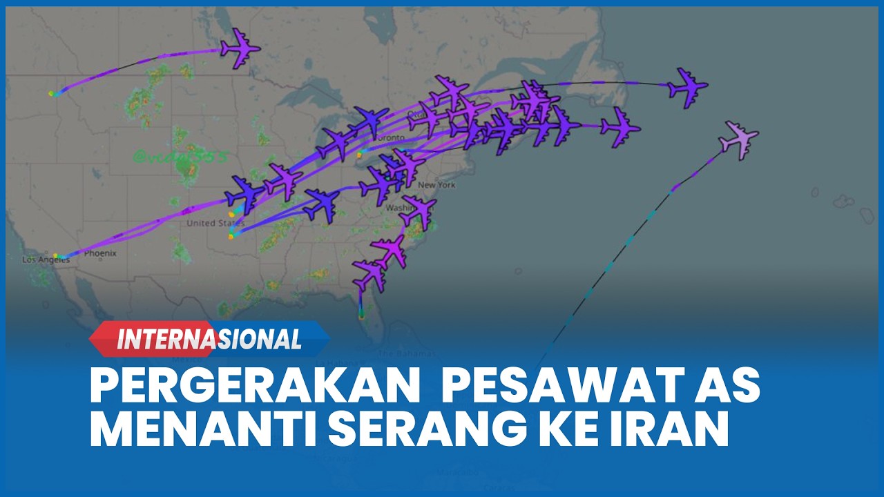 Pola Mencurigakan Terulang, Pergerakan Serentak Pesawat AS Menanti Serangan ke Iran