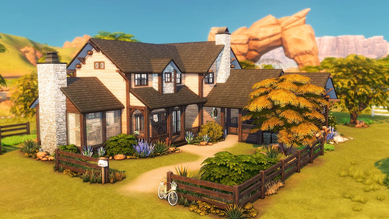 FAMILY HORSE RANCH | The Sims 4 Speed Build