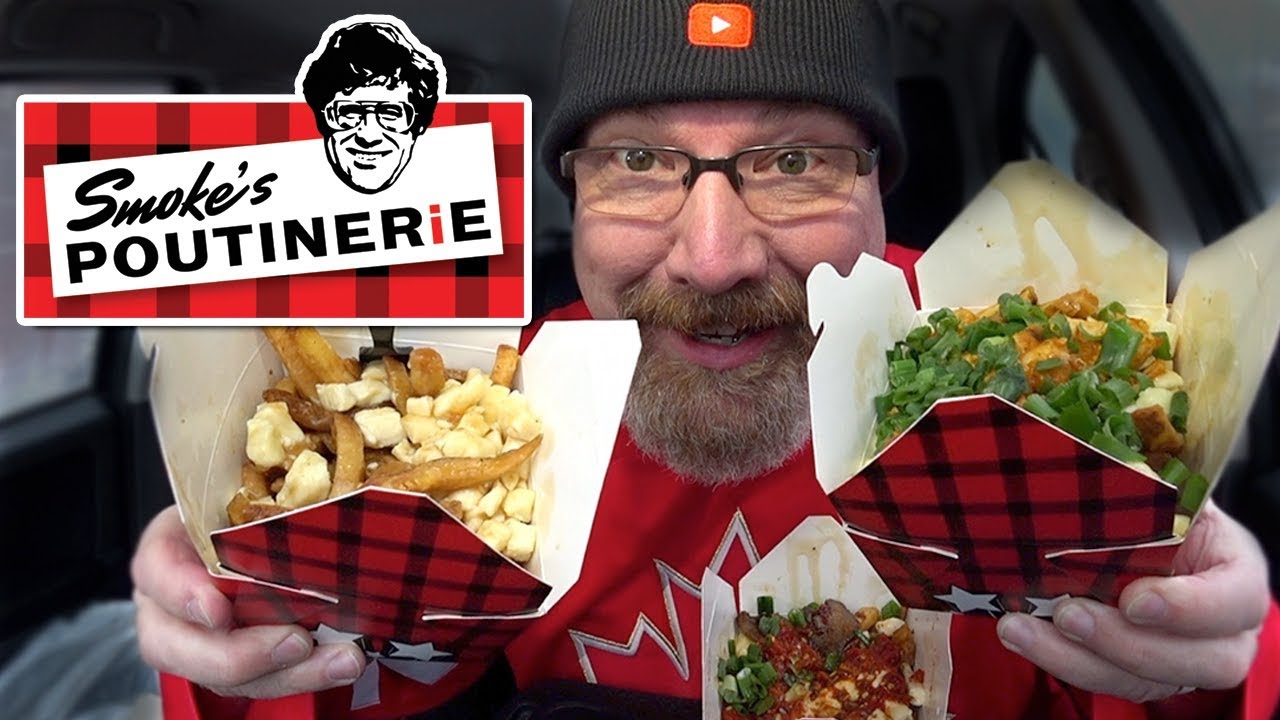 MUKBANG 먹방 | Korean BBQ Poutine, Butter Chicken & Traditional Poutine from Smoke's Poutinerie