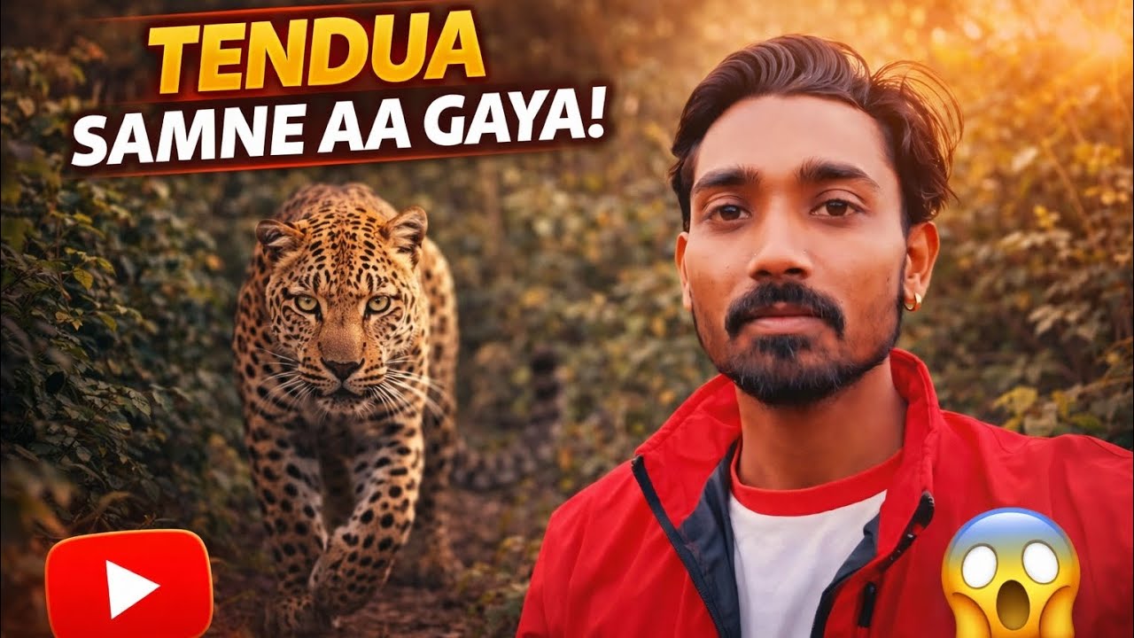 😱 जंगल में अचानक सामने आ गया तेंदुआ | Tendua Samne Aa Gaya | Real Jungle Vlog 